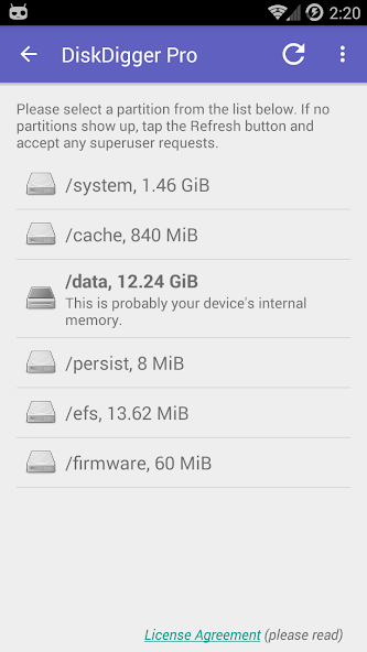 افضل طرق استعادة الملفات المحذوفة diskdigger لاسترجاع الصور والفيديوهات المحذوفة 4 استعادة الملفات المحذوفة diskdigger