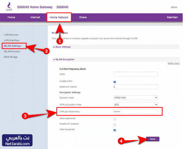 ١٩٢ ١٦٨ ١ 1 تغير الباسورد موبايلي طرق تغيير كلمة مرور موبايلي 1 5